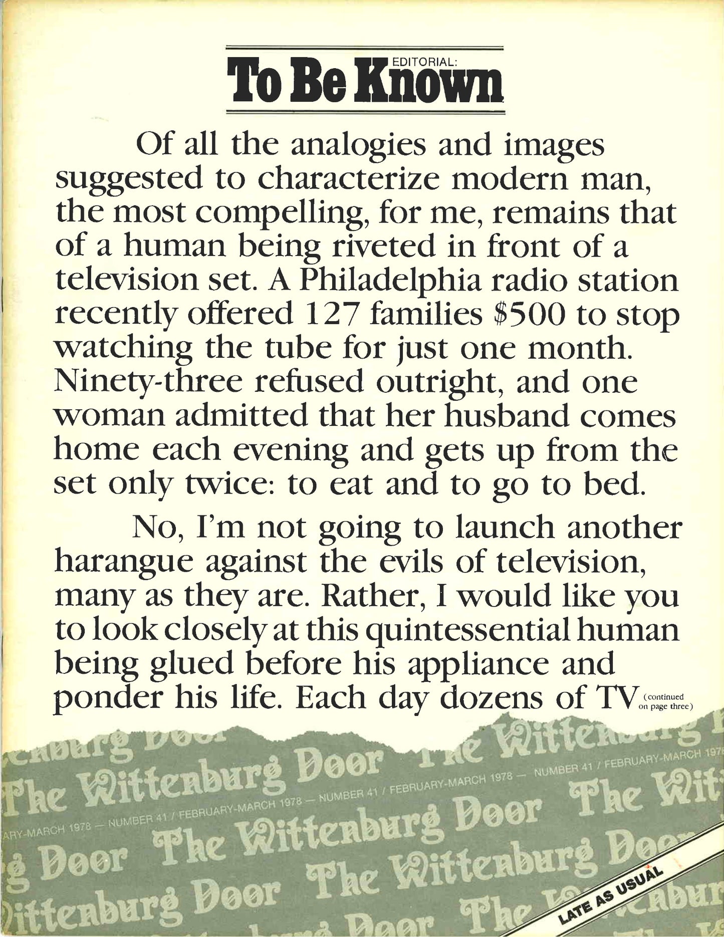 041- Issue # 41 February / March 1978