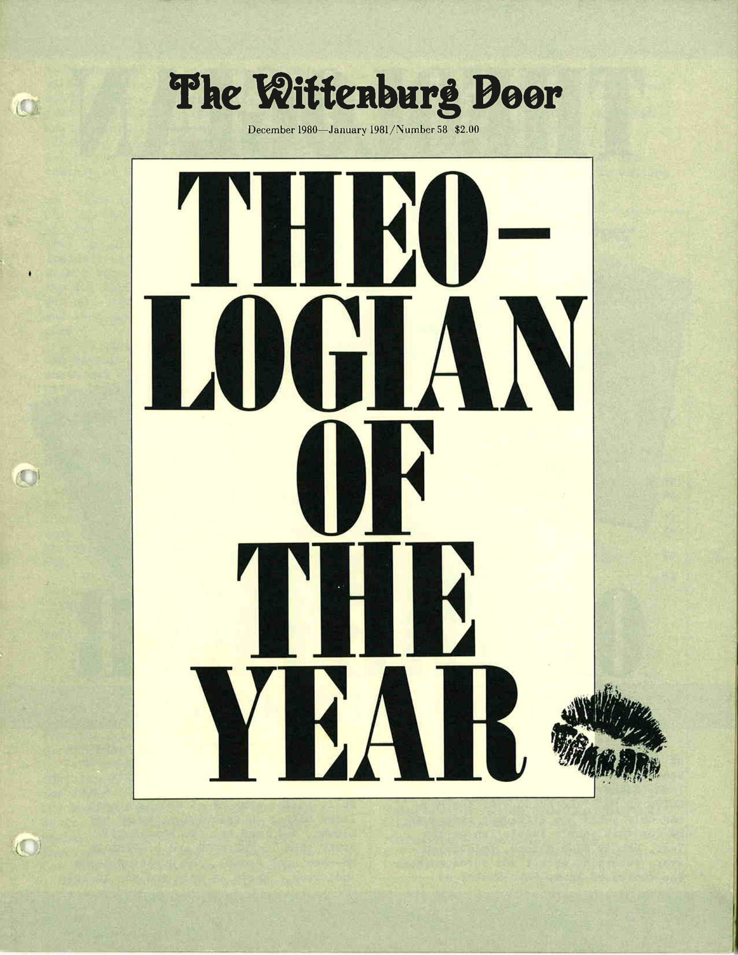 058- Issue # 58 December 1980 / January 1981